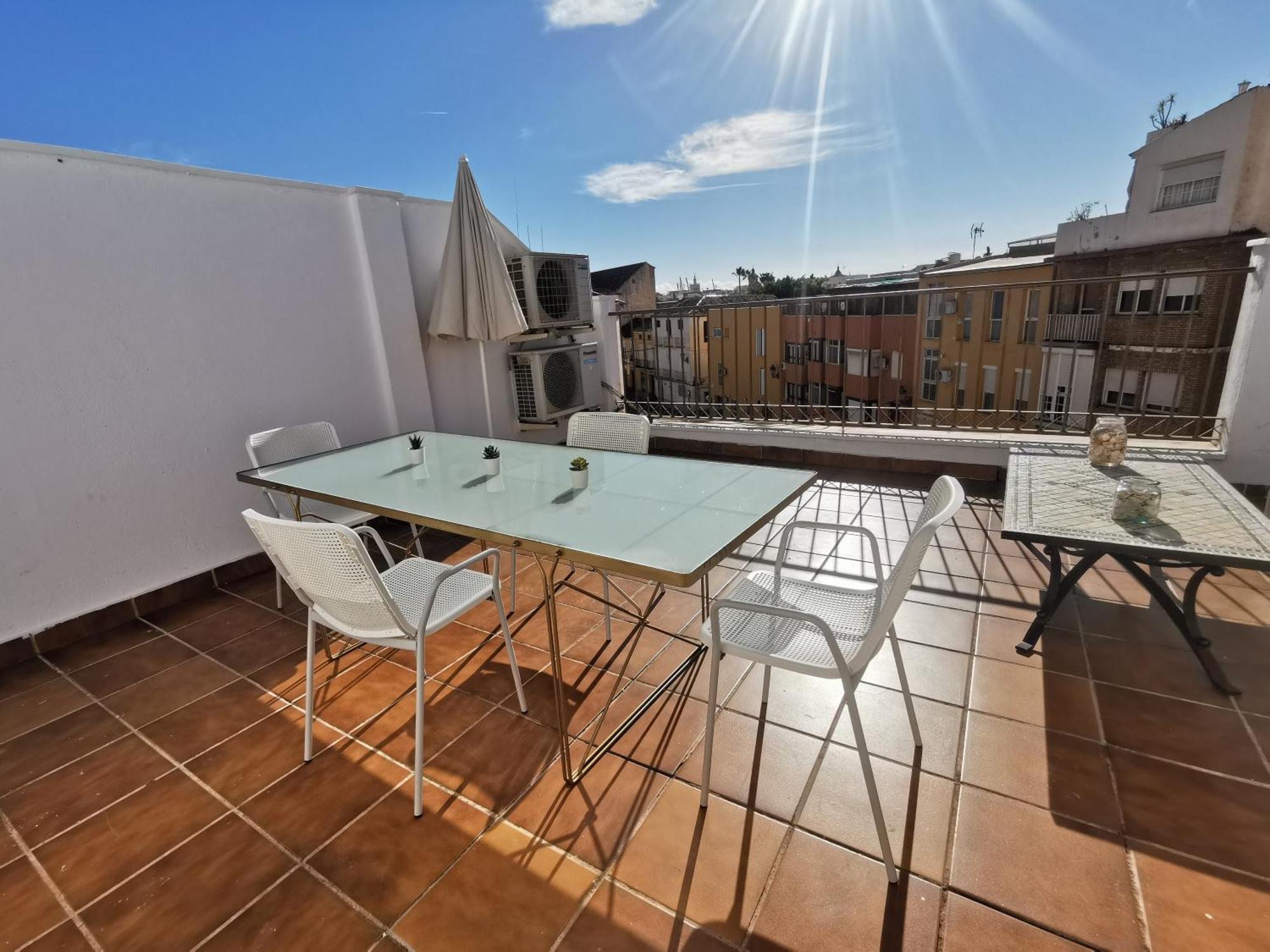 Atico Con Vistas Centro Historico / Terraza 40 M Leilighet Málaga Eksteriør bilde