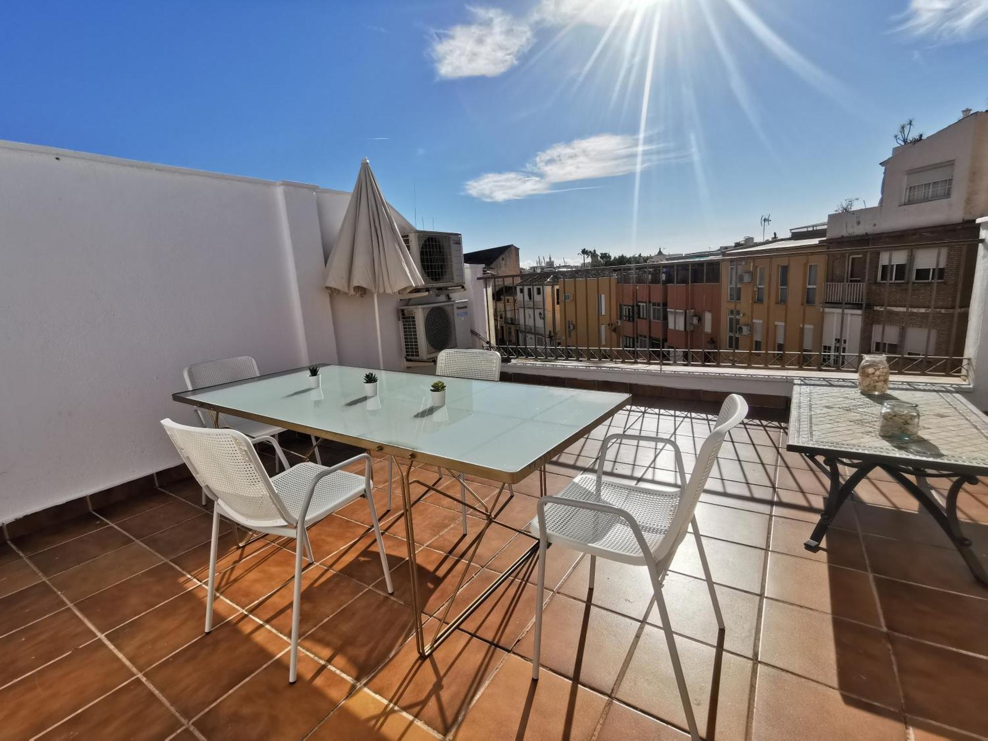 Atico Con Vistas Centro Historico / Terraza 40 M Leilighet Málaga Eksteriør bilde